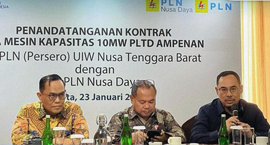 PT PLN UIW NTB Gandeng PT PLN Nusa Daya Kerjasama Pengadaan Mesin Kapasitas 10 MW