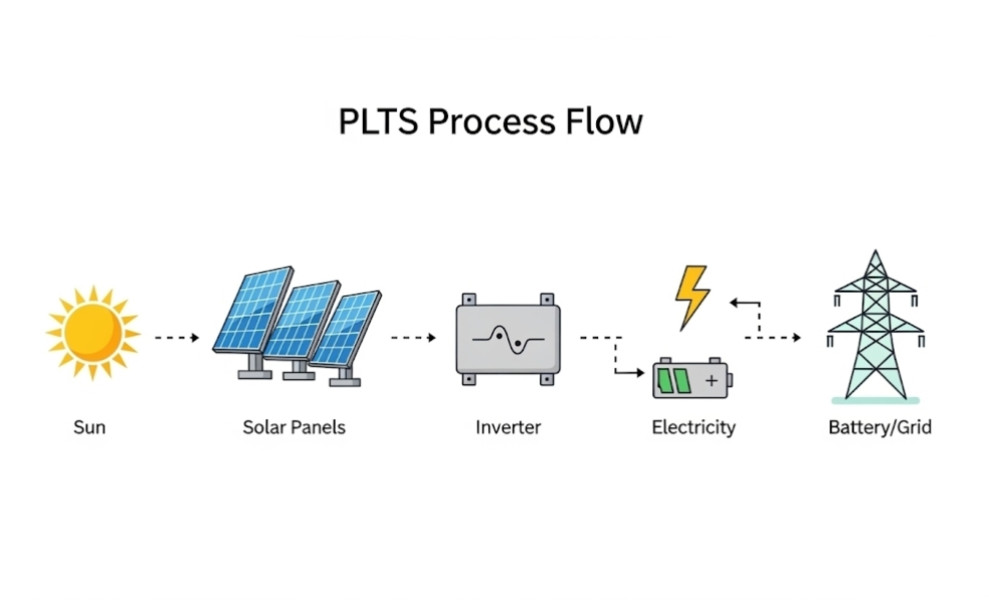 Dari Sinar Matahari Menjadi Listrik: Proses PLTS Mengalirkan Energi Bersih