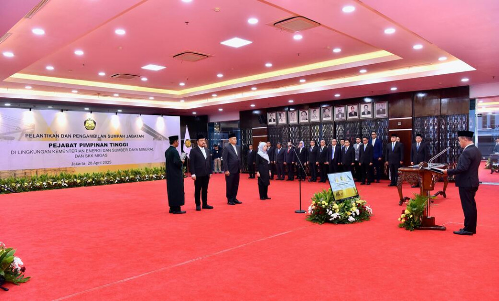 Menteri ESDM Lantik Tiga Pejabat Tinggi, Siapa Saja?