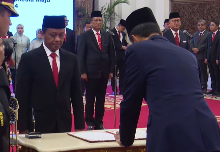 Tok! Jokowi Resmi Lantik Bahlil Lahadalia Jadi Menteri ESDM