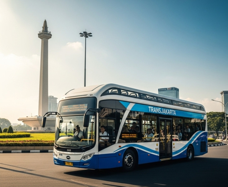 Transjakarta Hadirkan Bus Listrik High-Deck Pertama di Jakarta