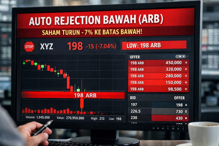 Saham Turun Tajam? Kenali Peran Auto Rejection Bawah