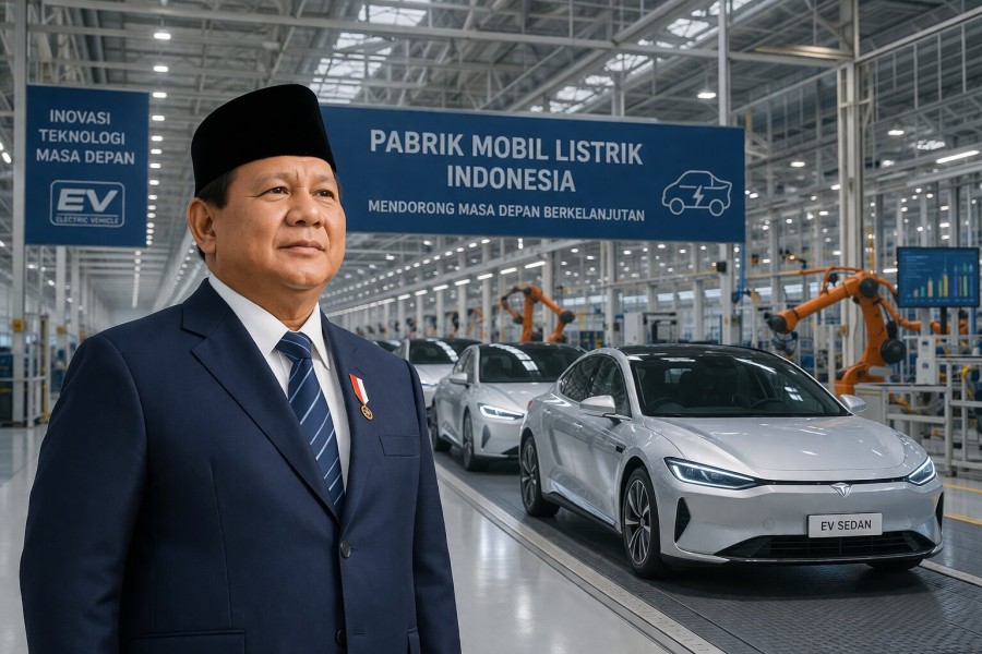 Prabowo Targetkan Produksi Sedan Listrik Nasional Mulai 2028