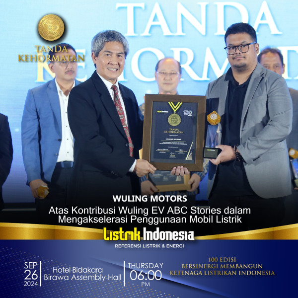 Komitmen Wuling Motors Akselerasi Mobil Listrik Raih Tanda Kehormatan