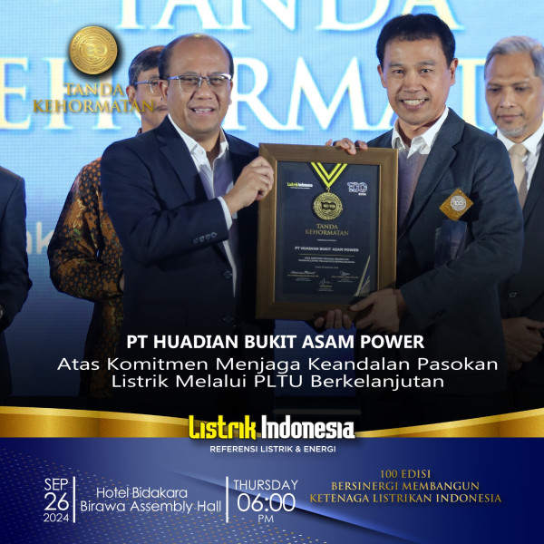 Sentuhan Inovasi PLTU Ramah Lingkungan, HBAP Sukses Raih Tanda Kehormatan Listrik Indonesia