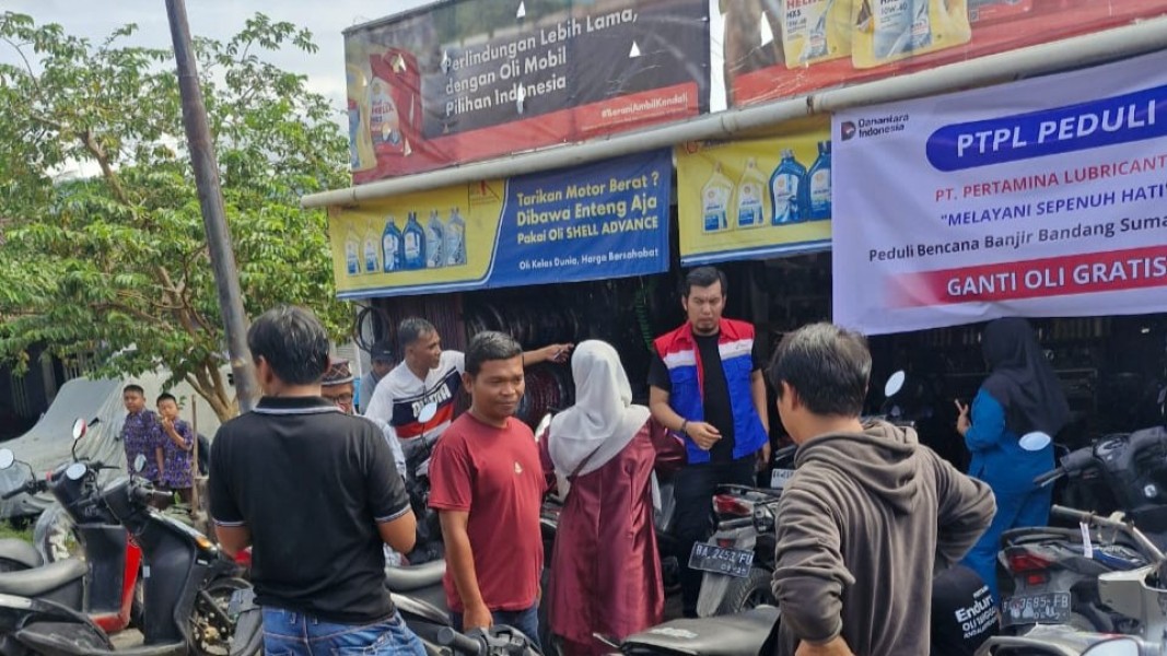 Pertamina Sediakan Layanan Ganti Oli Gratis bagi Warga Terdampak Banjir di Sumatera, Ini Daftar Lokasinya!