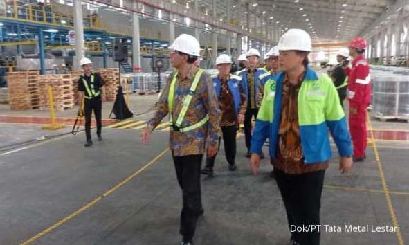 Tata Metal Lestari Resmikan Pabrik Colour Coating Line