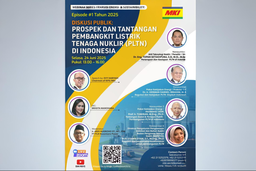 Webinar MKI Kupas Tuntas Rencana Pembangunan PLTN